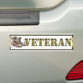 Veteraan-Bumpersticker Bumpersticker (Op auto)