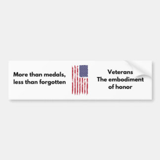 Veteraan Bumpersticker - Embodiment of Honor
