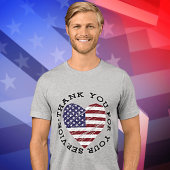 Veteraan Dank u Tri-Blend Shirt