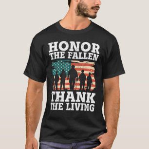 Veteraan eren de gevallen Patriottische Veteranen T-shirt