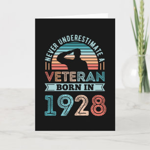 Veteraan, geboren in 1928 100th Birthday Militaire Kaart