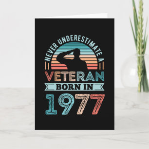 Veteraan, geboren in 1977 50e verjaardag Militaire Kaart