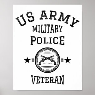 Veteraan gepensioneerde politieagent poster