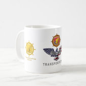 Veteraan Gepersonaliseerd Eagle, transportkorps Koffiemok (Voorkant links)