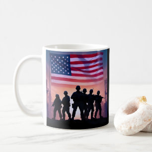 Veteraan Hero Soldier 4 juli Onafhankelijkheidsdag Koffiemok