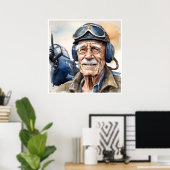 Veteraan - Kunstdruk Poster (Thuiskantoor)