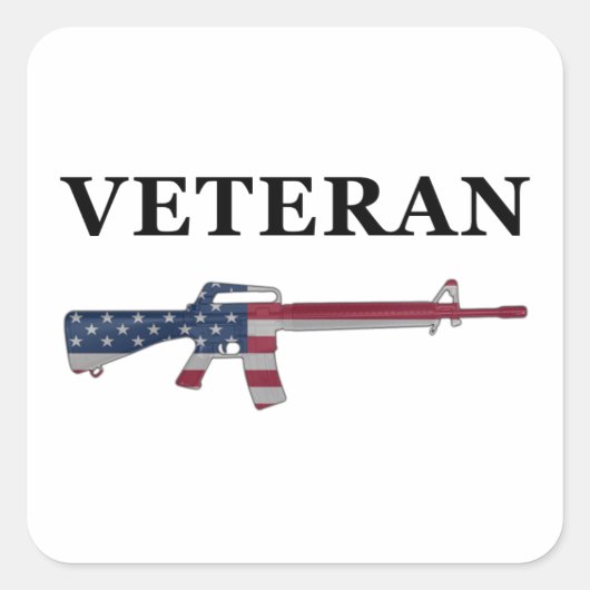 Veteraan M16 Sticker (Voorkant)