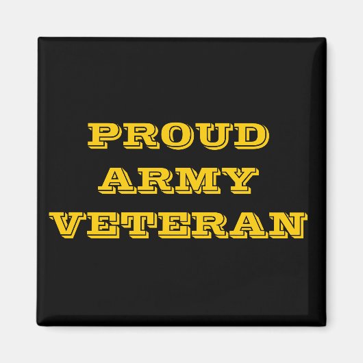 Veteraan Magnet Proud Army Magneet (Voorkant)