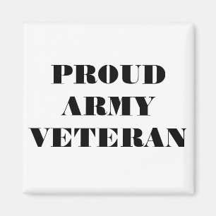 Veteraan Magnet Proud Army Magneet