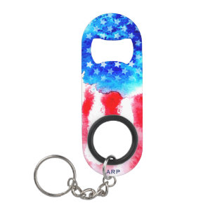 ** Veteraan Militaire Rood Wit Blauw Amerikaanse V Mini Flessenopener