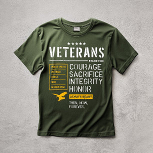 Veteraan Moed Offer Integriteit Eer T-shirt