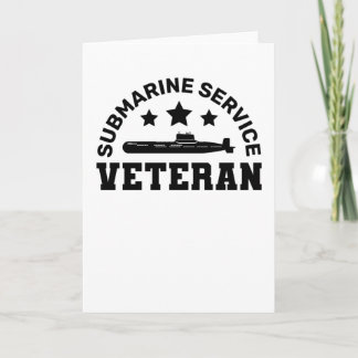 Veteraan onderzeese dienst - militair ontwerp kaart