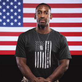 Veteraan Patriottisch Amerikaans Flag T-shirt