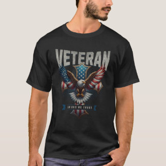 Veteraan patriottisch T-shirt in God We Trust