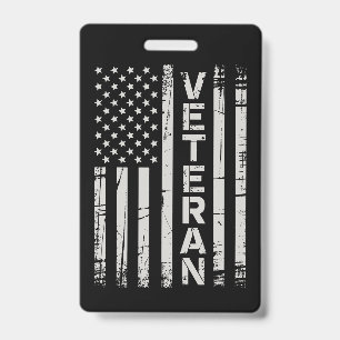 Veteraan Patriottische Amerikaanse Leger Vlag Amer Badge