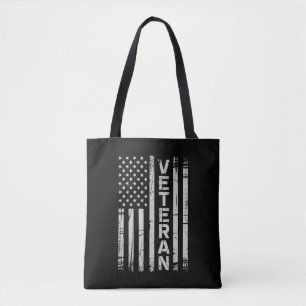 Veteraan Patriottische Amerikaanse Leger Vlag Amer Draagtas