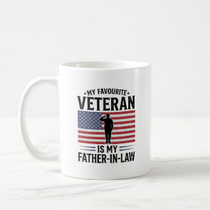 Veteraan Schoonvader Patriottische Vintage Citaten Koffiemok