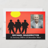 Veteraan Soldiers viering van het leven Kaart (Voorkant)