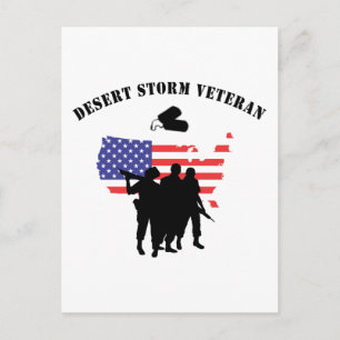 Veteraan Storm woestijn Briefkaart