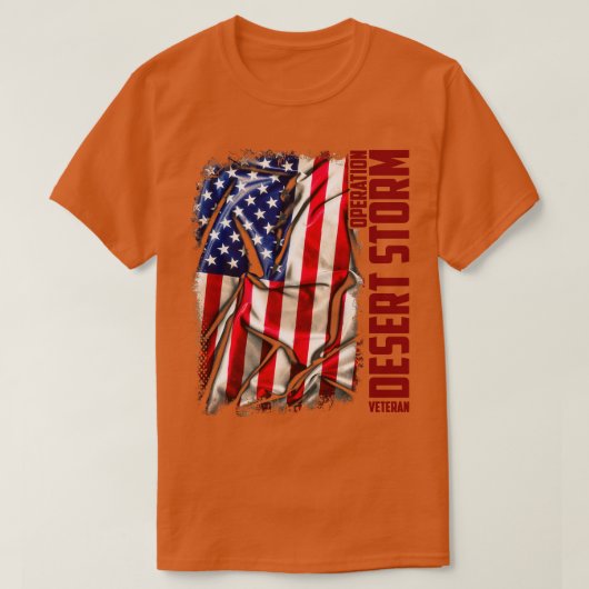 Veteraan Storm woestijn T-shirt (Design voorkant)