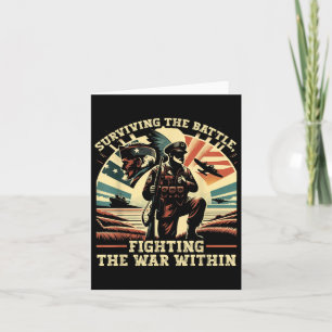 Veteraan Suicide Awareness Mental Health Military Kaart