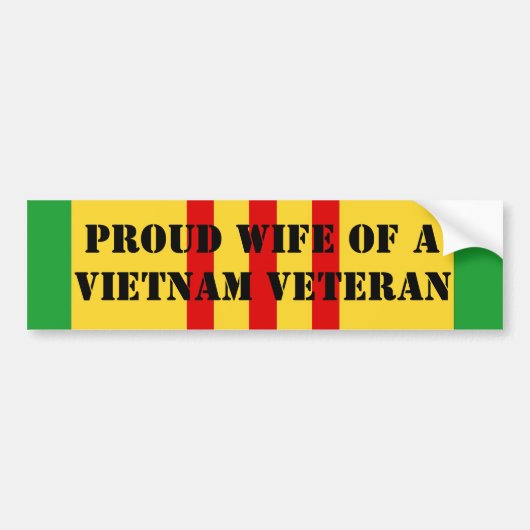 Veteraan uit Vietnam Bumpersticker (Voorkant)