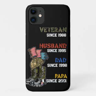 Veteraan Vader Man Papa Opa Familie Cadeau iPhone 11 Hoesje