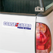 Veteraan van de Guardveteraan de rode kust Bumpersticker (Op Truck)