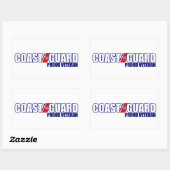 Veteraan van de Guardveteraan de rode kust Rechthoekige Sticker (Vel)