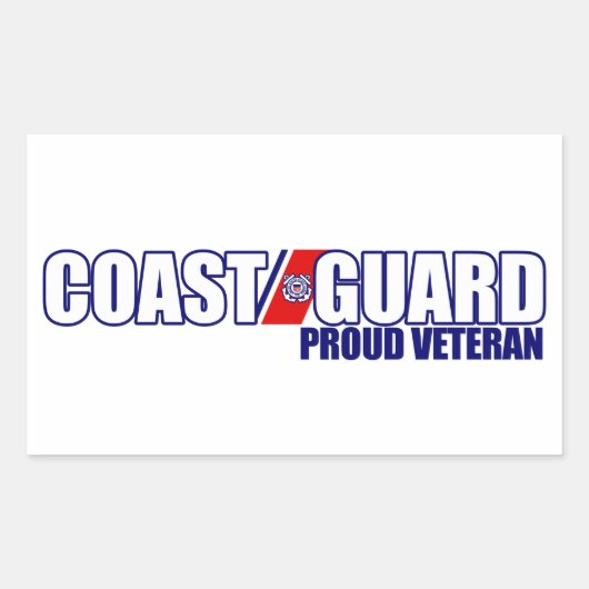 Veteraan van de Guardveteraan de rode kust Rechthoekige Sticker (Voorkant)