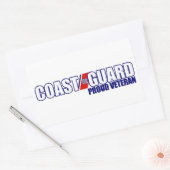 Veteraan van de Guardveteraan de rode kust Rechthoekige Sticker (Envelop)