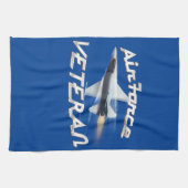 Veteraan van de luchtmacht theedoek (Horizontaal)