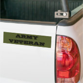 Veteraan van het Bumpersticker Leger (Op Truck)