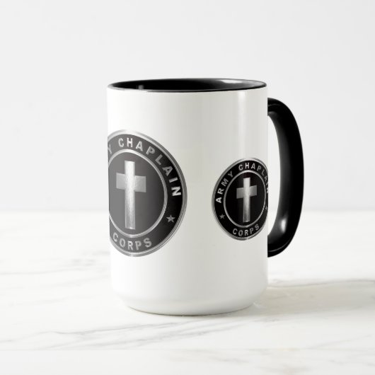 Veteraan van het Chaplain Corps Army Mok (Voorkant rechts)