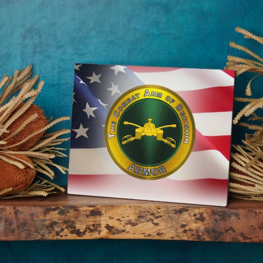 Veteraan van het leger fotoplaat (Zijkant)