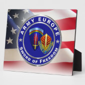 Veteraan van het Leger van het Leger Europa Fotoplaat (Zijkant)