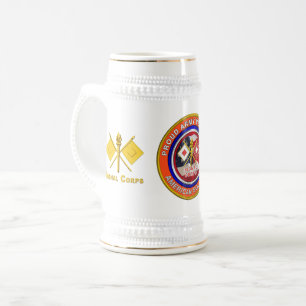 Veteraan van het rode legersignaal bierpul