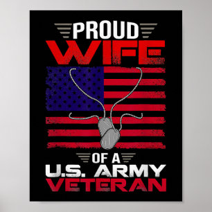 Veteraan Veteraan Veteraan van de Amerikaanse vlag Poster
