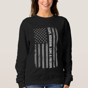 Veteraan Veteran Veteran Vlag Cigars Bourbon Pisto Trui