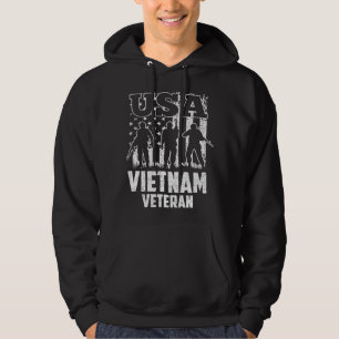 Veteraan Veteranan Veteran Vlag-Man VS Veteraan Ve Hoodie