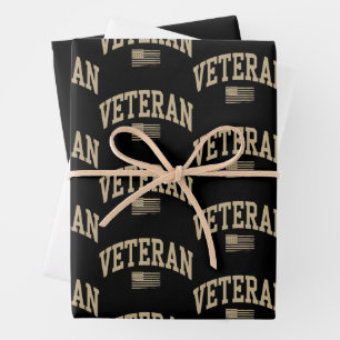 Veteraan Veteranen Dag VS Verenigde Staten Amerika Inpakpapier Vel