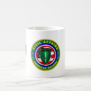 Veteraan voor civiele zaken bij het leger koffiemok