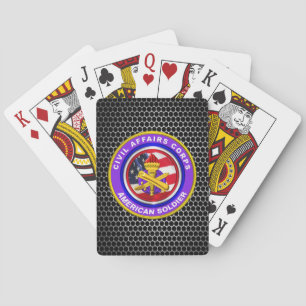 Veteraan voor civiele zaken bij het leger pokerkaarten