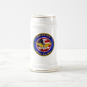 Veteraan voor de burgerluchtvaart bierpul