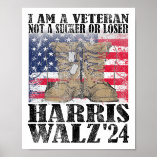 Veteraan voor Harris Wheimer voor President 24 ste Poster