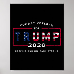 Veteraan voor Trump 2020&#; - Houd onze militaire Poster