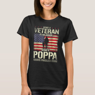 Veteraan zijn is een eer dat papaver geen wrijving t-shirt