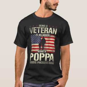 Veteraan zijn is een eer dat papaver geen wrijving t-shirt