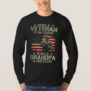 Veteraan Zijn Is Een Eer Grootvader Zijn Is Eer T-shirt