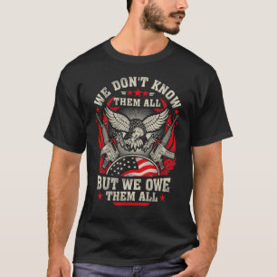 Veteraan zijn we ze allemaal Amerikaanse patriotti T-shirt